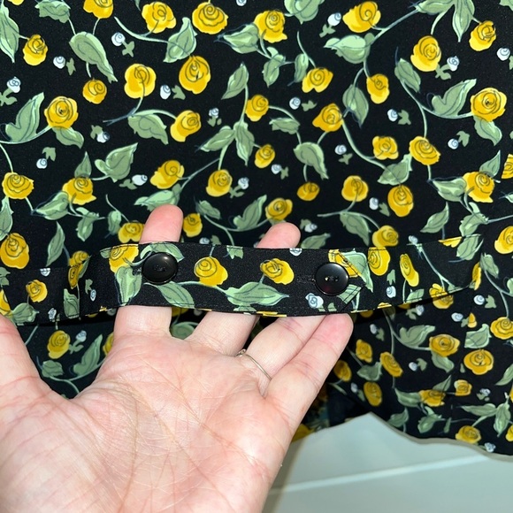 💛 CHIC PETITES - VINTAGE Floral Buttoned Vest - Size 10 - Picture 6 of 8